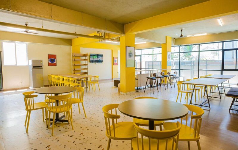 Co-living common dining area